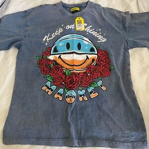 MARKET, SMILEY: Blue Graphic Tee